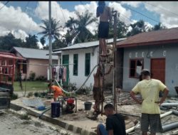 Lapisan Batu Keras Tak Halangi Satgas TMMD Kodim 0210/TU Untuk Hadirkan Air Bersih Bagi Masyarakat 
