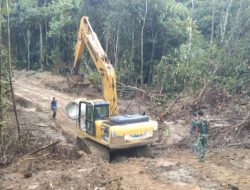 Hari Ke-16 TMMD ke 129 Kodim 0210/TU, Progres Pembukaan Jalan dari Desa Sijarango ke Pusuk 2 Hutari Capai 83,02 Persen