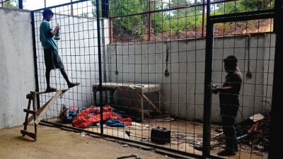Pembangunan KDKMP di Desa Matio Balige Tahap Pembuatan Saluran Depan, Pasang Pagar Kawat dan Pintu Kawat, Progres Capai 78,86 Persen