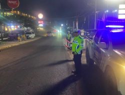 Malam Minggu Aman, Satlantas Polres Simalungun Gelar Blue Light Patrol Cegah Balap Liar dan Begal