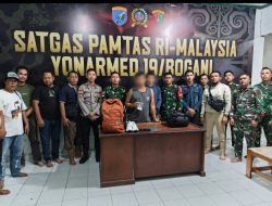 Satgas Pamtas RI-Malaysia Yonarmed 19/Bogani Gagalkan Penyelundupan Sabu 3,94 Gram Lewat Jalur Tikus