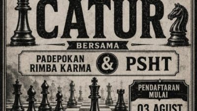 Padepokan Rimba Karma & PSHT Gelar Turnamen Catur 2026, Siap Lahirkan Pecatur Berprestasi