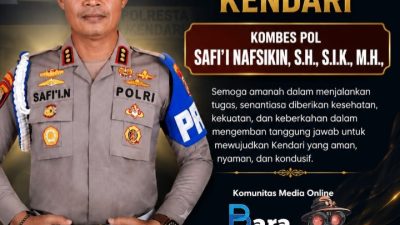 Amanah Baru, Kombes Pol Safi’i Nafsikin Nahkodai Polresta Kendari