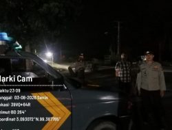 Patroli Blue Light Polsek Bosar Maligas, Ipda Bilson Hutauruk : Balap Liar dan Kejahatan Jalanan Tidak Diberi Ruang Bergerak