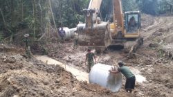 Satgas TMMD ke 129 Kodim 0210/TU Mulai Memasang Gorong-gorong