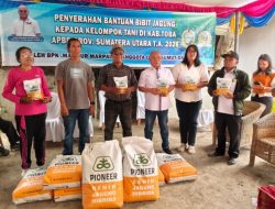 Dukung Program Ketahanan Pangan, Anggota DPRD Sumut Makmur Marpaung Salurkan Bantuan Bibit Jagung Ratusan Kilo ke Toba