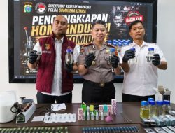 Polda Sumut Bongkar Home Industri Vape Mengandung Etomidate, Bahan Baku Diduga Dipasok dari Kamboja