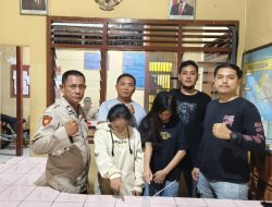 Polsek Gunung Malela Gerebek Kamar Hiburan Malam, Dua Perempuan Penikmat Sabu Menangis Saat Diringkus