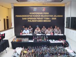 Polrestabes Medan Ungkap 716 Kasus Kejahatan Jalanan dan Hasil Operasi Pekat Toba 2026, 906 Tersangka Diamankan