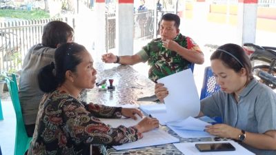 Kapten Inf Hadi Sutrisno Jalin Silahturahmi dan Keakraban Bersama Warga Desa Lumban Bagasan Laguboti