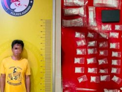 Satres Narkoba Polres Asahan Amankan Pria Pengedar Sabu, Sita 19,60 Gram Barang Bukti