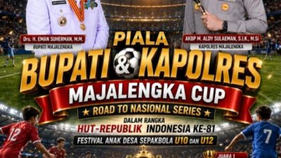 Semarak HUT RI ke-81, Piala Bupati & Kapolres Majalengka Cup 2026 Kobarkan Semangat Generasi Muda