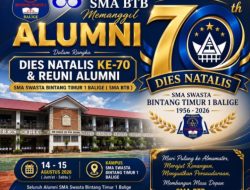 Dies Natalis ke -70 BTB, Alumni 1989 Hasudungan Budi Sinaga: Merawat Kenangan Sembari Berbagi 