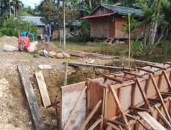 Satgas Karya Bakti TNI Kebut Pembangunan Jembatan Beton di Desa Mehaga, Perkuat Akses Warga di Nias Selatan