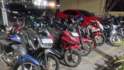 Polsek Balige Berhasil Amankan 22 Motor Knalpot Brong 