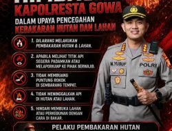 Peringatan Keras Kapolresta Gowa: Pembakaran Hutan Bukan Jalan Pintas, Ada Ancaman Pidana