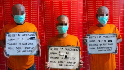 Tim Cobra Polres Karo Tindak Pelaku Pungli di Kawasan Objek Wisata Air Panas Sidebu Debu, Tiga Tersangka Ditahan