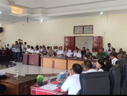 Koramil 17/Balige Hadiri Rakor Persiapan Peringatan HUT RI ke-81 Tingkat Kabupaten Toba.