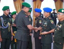 Pangdam I/BB Pimpin Serah Terima Pejabat dan Tradisi Korps Pejabat Kodam I/BB