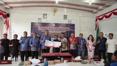Nota Kesepakatan Rancangan Perubahan KUA PPAS APBD Toba Ditandatangani 