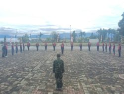 Koramil 17/Balige Laksanakan Gladi Bersih Pengukuhan 20 Calon Paskibraka Kabupaten Toba