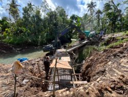 Bakti TNI untuk Rakyat, Pembangunan Jembatan Modular Sungai Belauna di Nias Capai 35 Persen