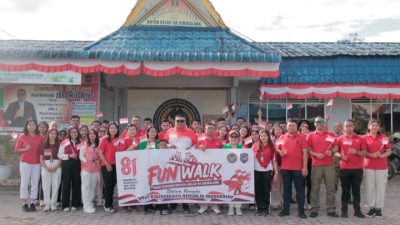 Pererat Kebersamaan dan Semangat Kemerdekaan, Rutan Sidikalang Gelar Fun Walk