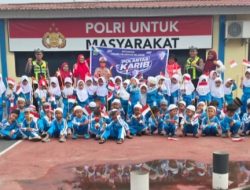Polantas Karib, Sat Lantas Polres Pelabuhan Belawan Kenalkan Polisi sebagai Sahabat Anak Sejak Usia Dini