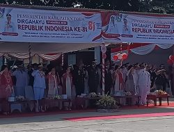 Kapolres Toba Bersama Forkopimda Hadiri Upacara Peringatan HUT RI Ke-81 Tahun 2026