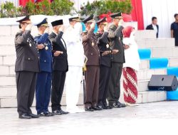 Kapolda Sumut Hadiri Upacara HUT ke-81 RI di Lapangan Astaka