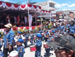 Ribuan Langkah dan Satu Semangat Meriahkan Karnaval HUT RI Ke 81 di Kabupaten Toba