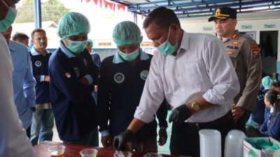 Jaga Integritas dan Profesionalisme, Polres Humbahas Laksanakan Tes Urine di SPPG