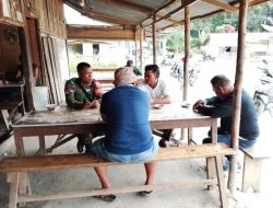 Melalui Komsos, Babinsa Koramil 16/Laguboti Sampaikan Pesan Positif Kepada Warga Binaan