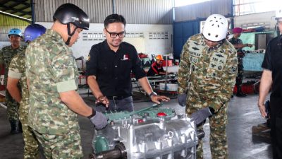 Kasat Kormar Dampingi Kabaharwathan Kemhan Pastikan Kesiapan Ranpur Tank PT-76 M