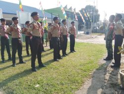 Babinsa Koptu J Pangaribuan Berikan Materi Wawasan Kebangsaan Kepada Anggota Pramuka SMAN 1 Laguboti
