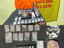 Simpan Sabu Dibungkus Kaos Kaki, Sat Narkoba Polres Dairi Ringkus Terduga Pengedar di Huta Rakyat