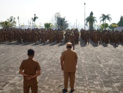 Sekda Toba Pimpin Apel Gabungan ASN, Minta OPD Percepat Serapan Anggaran