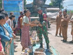 Danramil 16/Laguboti Hadiri Penyerahan Bantuan Sembako Bagi Warga Terdampak Angin Puting Beliung 