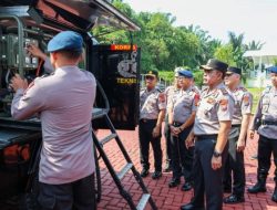 Kapolda Sumut Cek Kesiapsiagaan Personel, Kendaraan dan Peralatan Penanganan Karhutla