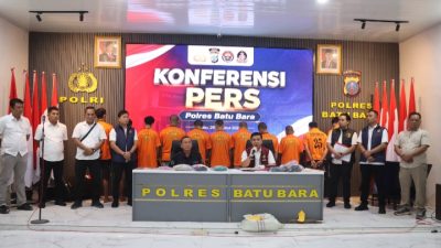 Polres Batu Bara Ungkap 10 Kasus 3C, 17 Tersangka Diamankan