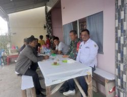 Babinsa Koramil 16/Laguboti Pelda R Siringoringo Ajak Warga Jaga Keamanan dan Kebersihan Lingkungan 