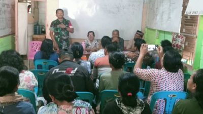 Danramil 16/Laguboti Hadiri Undangan Musdes BUMDes di Desa Gasaribu 
