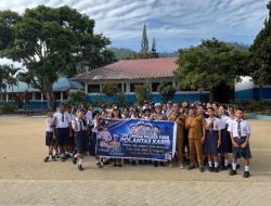 Tingkatkan Kesadaran Keselamatan Berkendara, Satlantas Polres Toba Edukasi Pelajar SMPN 4 Balige 