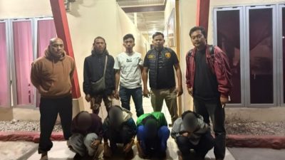 Viral ‘Rayap Besi’, Sat Reskrim Polres Humbahas Amankan Empat Terduga Pelaku di Doloksanggul
