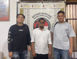 Brantas Narkoba Polsek Gunung Malela Ringkus Pria Paruh Baya, Amankan Sabu di Kebun Sawit Karang Rejo