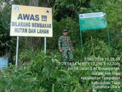 Babinsa Koramil 17/Balige Terus Lakukan Pencegahan Karhutla
