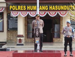 Jaga Situasi Tetap Kondusif, Kapolres Humbahas Beri Atensi Saat Pimpin Apel Pagi