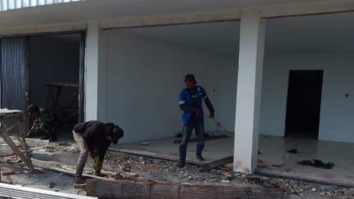 Pembangunan KDKMP Lintong Nihuta Tampahan Tahap Pengerjaan Folding Gate, Progres Capai 82,44 Persen