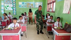 Babinsa Serka B Sinambela Aktif Monitoring Pengawasan Penyaluran Program MBG di SDN 2 Laguboti