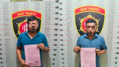 Polres Toba Amankan 2 Pelaku Penipuan dan Penggelapan, Begini Kronologinya 